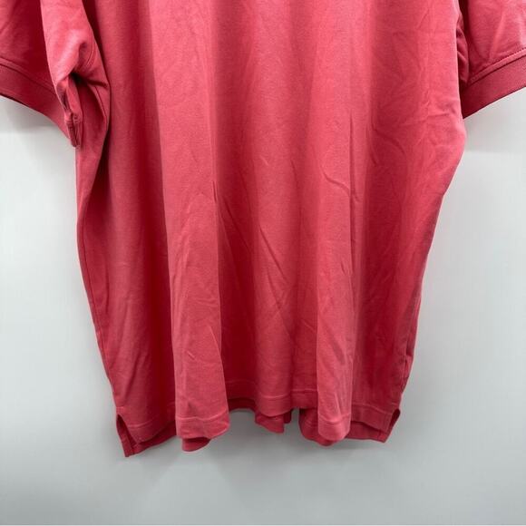 Izod Solid Pink Short Sleeve Two Button Polo Shirt Size XXL - Picture 3 of 7